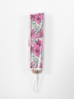 Зонт механический Ромашки, эпонж, 4 сложения, 8 спиц, R=48/55 см, d=96 см, МИКС