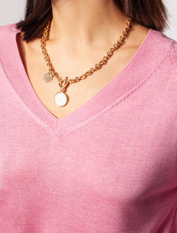 VILATTE / Джемпер тончайшей вязки из мягкой вискозы с эффектом меланж  фото 5