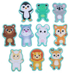 Пазлы 2 в 1 Весёлые зверята - Puzzle time фото 2