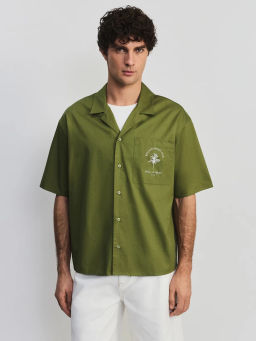 Рубашка с вышивкой на груди ZR2605043009-15 / Zarina