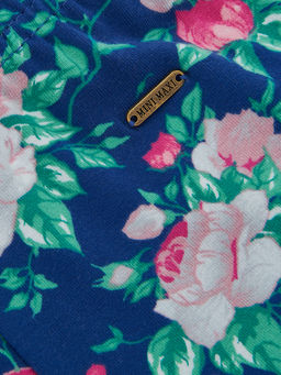 Бриджи (лосины) UD 4964 голубой/розы - Mini maxi фото 4