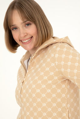 Женский свитшот песочного цвета Неожиданная скидка в корзине - U.s. polo assn фото 2