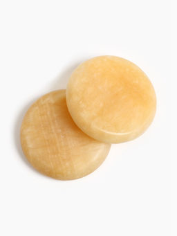 Камни для СПА 8×8 желтоватый мрамор, 8 шт.