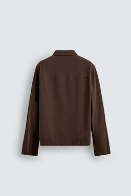 EMBROIDERED TEXTURED OVERSHIRT - Zara фото 9