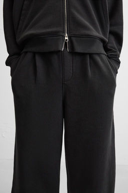 WASHED PLEATED JOGGER TROUSERS - Zara фото 5