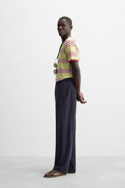 STRIPED CONTRAST T-SHIRT - Zara фото 4