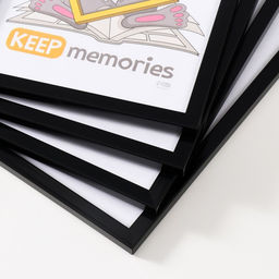 Набор фоторамок для фото 21×30 см Keep memories «Формат», 4 шт., чёрный, (пластиковый экран)