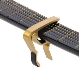 Каподастр для гитары, зажим для струн Music Life, золотистый