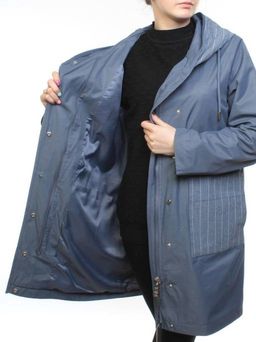 9016 GRAY/BLUE Ветровка женская (60% полиэстер, 40% хлопок) - Fashion фото 7