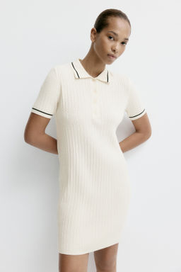 Vestido polo en punto trenzado - H&m фото 4