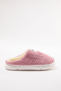 Trendyol Shoes Bej Pelus Dokuma Etiket Detayl? Kad?n Ev Terligi TAKAW25ER00012 - Trendyolmilla фото 5