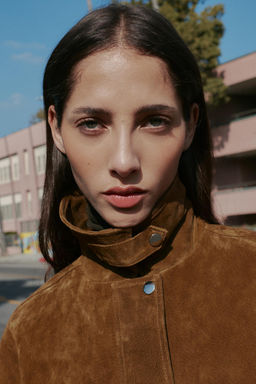 CAZADORA BOMBER 100% PIEL / whiskey - Zara фото 6