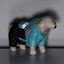 Комбинезон Анорак светоотражающий, размер 16 (ДС 36, ОГ 46, ОШ 35 см), чёрно-голубой - Simaland фото 14