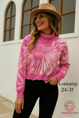 Теплый женский свитер оверсайз - Bruno фото 6