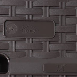 Ящик для цветов балконный «Ротанг», 7.5 л, 38.5×18×16 см, пластик, коричневый