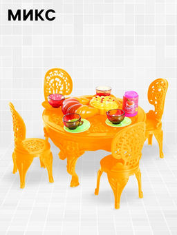 Мебель для кукол «Столовая», стол, стулья, МИКС
