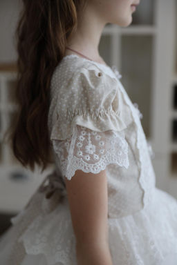 платье для девочки Л 24-20 Эмили белый горох - Этоэльф фото 11