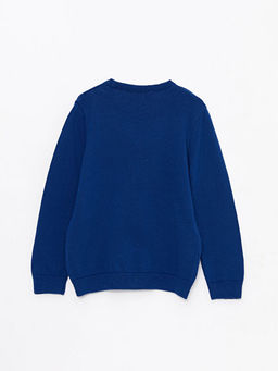 Bisiklet Yaka Snoopy Bask?l? Y?lba?? Temal? Uzun Kollu Erkek ?ocuk Triko Kazak - Waikiki фото 2