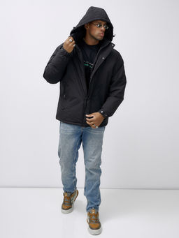 Куртка спортивная мужская зимняя большого размера черного цвета 633Ch - Mtforce фото 14