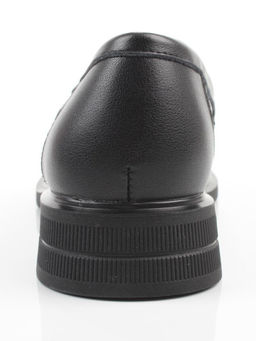 03-PDEB105-1 BLACK Лоферы женские (натуральная кожа)