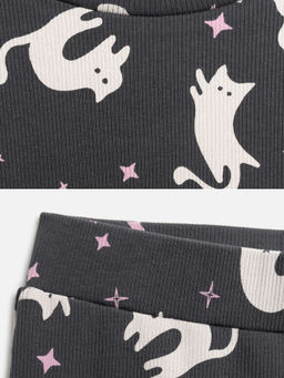 ACOOLA / Комплект детский для девочек ((1)джемпер и (2)брюки) Talita графитовый  фото 6