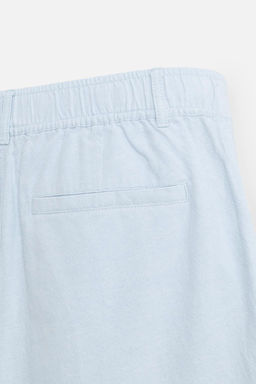 COTTON/LINEN BERMUDA SHORTS - Zara фото 38
