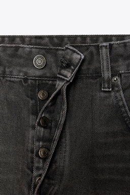 ZW COLLECTION STRAIGHT-LEG MID-RISE JEANS - Zara фото 4