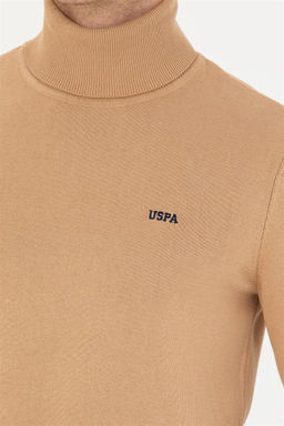 U. S. Polo Assn Мужской базовый свитер песочного меланжа - U.s. polo assn фото 7