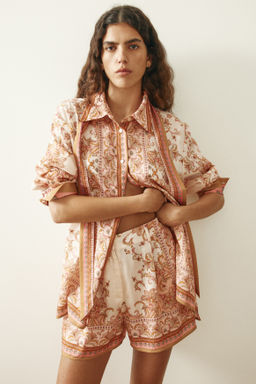Pantal?n corto de lyocell con dise?o estampado - H&m фото 2