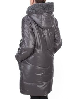 21-985 DARK GRAY Пальто зимнее женское AIKESDFRS (200 гр. холлофайбера) - Fashion фото 4