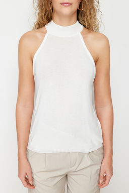 Antrasit Halter Yaka Basic Triko Bluz TWOSS24BZ00150 - Trendyolmilla фото 20