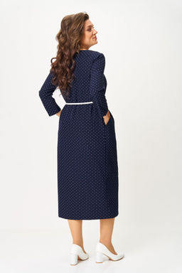 Платье Svetlana Style 2176 синий+горох