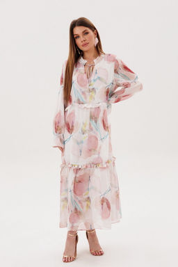 Платье AmberA 1130-3 цветы  фото 6
