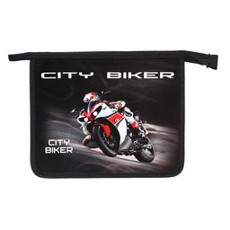 Папка для тетрадей А5, 195 х 245 х 50 мм, молния сверху, К 31ШК5, Сити байкер (объемный 3D-рисунок), ламинированный картон/текстиль