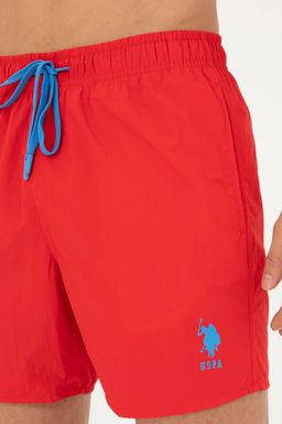 Мужские красные шорты для плавания - U.s. polo assn фото 4