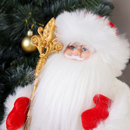 Цена за 1 шт. Фигурка Дед Мороз 40 см + подарок / 19A603-16 /уп 18/музыкальный - Галеонтрейд фото 2