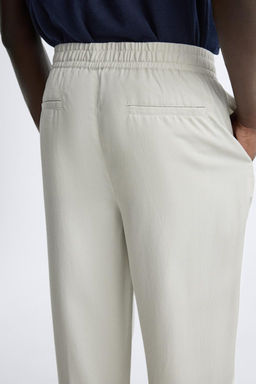 LYOCELL JOGGER WAIST TROUSERS - Zara фото 17