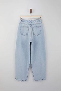 Mavi Y_ksek Bel 100% Pamuk Barrel Jeans TWOSS26JE00143 - Trendyolmilla фото 6