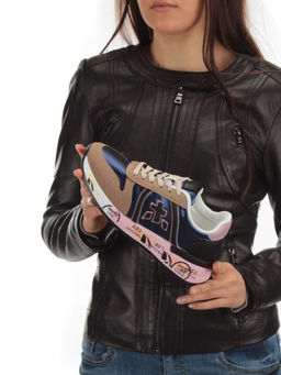 05-6026-61 BROWN Кроссовки женские (искусственные материалы) - No name фото 2