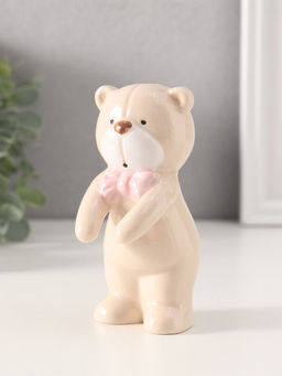 Фигурка керамика «Медвежонок с бантом», 3×5.5×10.8 см, МИКС