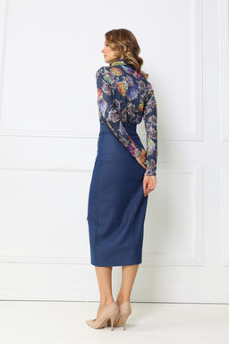 Водолазка прямая Цвет:Мультиколор