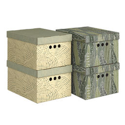 VAL MM-BC-4Smix Короба картонные, 25*33*18.5 см, набор 4 шт., 2 цвета, MONET MORNING, шт