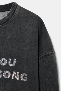 WASHED SLOGAN SWEATSHIRT - Zara фото 7