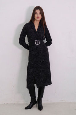 Платье-рубашка с английским воротником принт - Martichelli фото 337