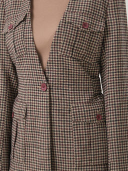 Жакет в мелкую клетку - Marchello marchellini фото 6