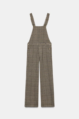 CHECKED WOOL BLEND JUMPSUIT - Zara фото 8