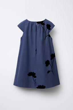 FLOCKED FLORAL DRESS - Zara фото 2