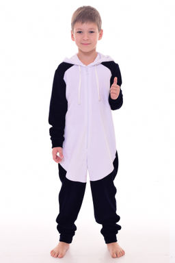 Пижама подростковая Кигуруми Панда 11-036 (темно-синий)