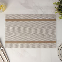 Цена за 12 шт. Салфетка сервировочная на стол Доляна Рона, 4530 см, цвет бежевый  фото 2