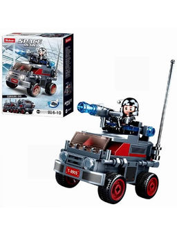 Конструктор SLUBAN 93 дет. "Косм. войны. Джип с пулеметом с водителем" (M38-B0926C) в коробке